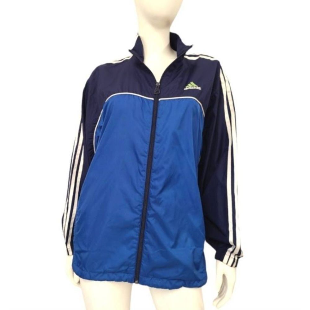 Adidas Blue Running Jacket Large - image 1